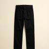 straight-leg men's jeans in black — main