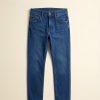 slim men's jeans in mid blue — main