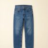 relaxed men's jeans in vintage blue — main
