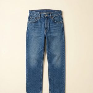 relaxed men's jeans in vintage blue — main