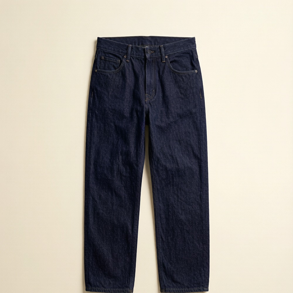 relaxed men's jeans in dark indigo