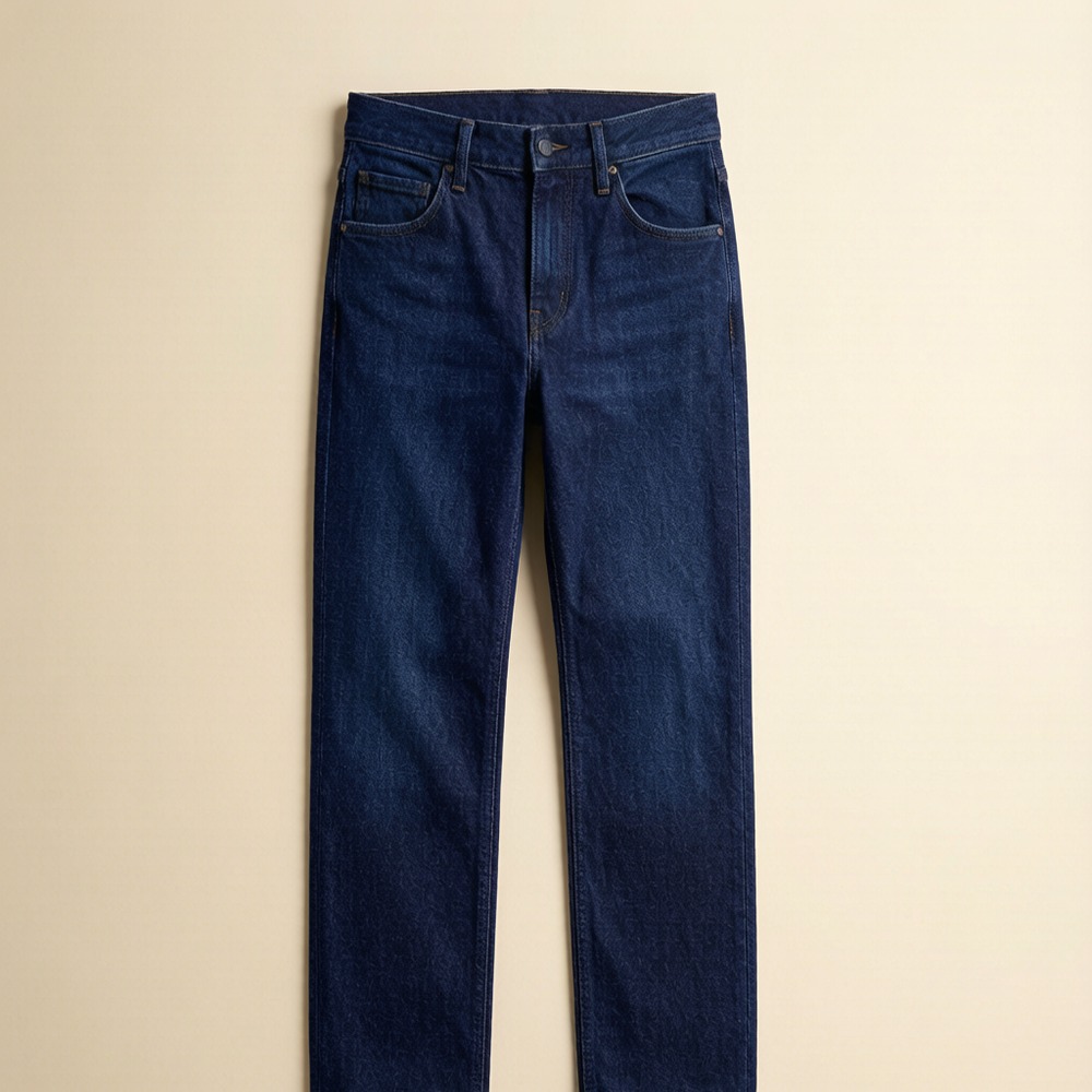 straight-leg men's jeans in indigo rinse